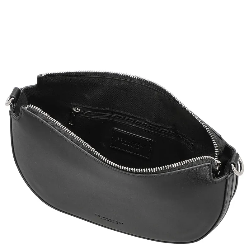 Seidenfelt Melbu Halfmoon - Schultertasche 28 cm (black)