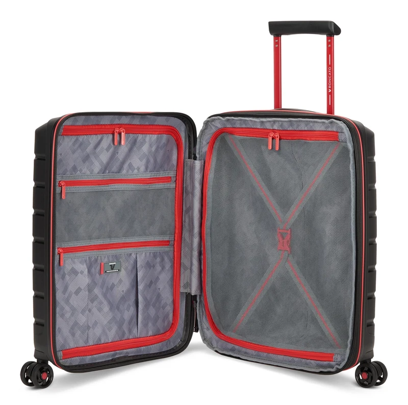 Roncato B-Flying Move - 4-Rollen-Kabinentrolley S 55 cm erw. (nero fumo)