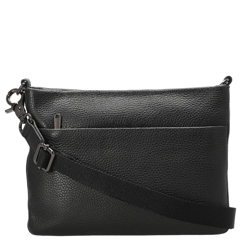 Mandarina Duck Mellow Leather - Umhängetasche 23 cm (nero)