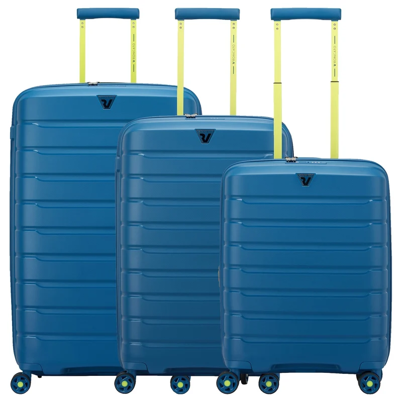 Roncato B-Flying Move - 4-Rollen-Trolley Set 3tlg. erw. (blu laguna)