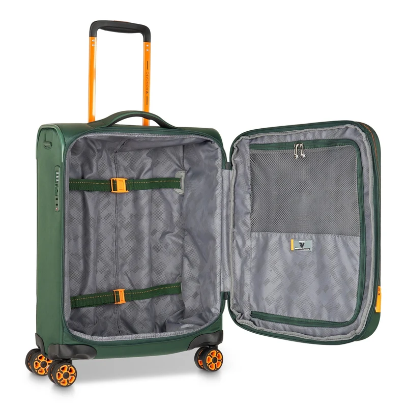 Roncato Move - 4-Rollen-Kabinentrolley S 55 cm erw. (verde mimetico)