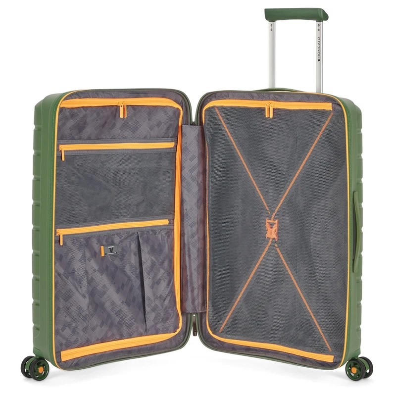 Roncato B-Flying Neon - 4-Rollen-Trolley M 68 cm (verde militare)