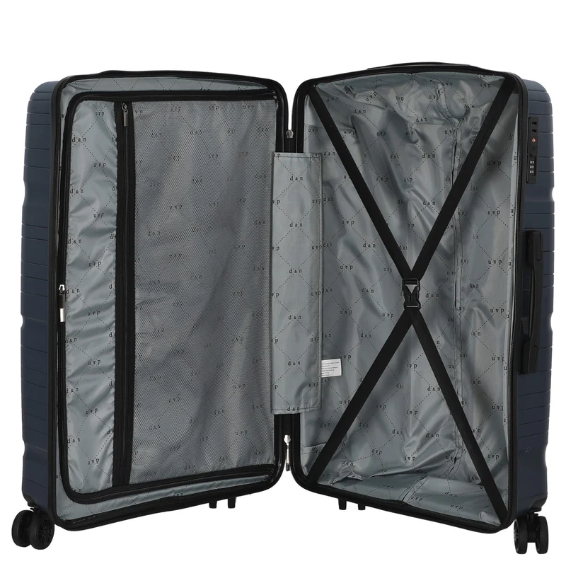 D&N Travel Line 4300 - 4-Rollen-Trolley L 76 cm (dunkelblau)
