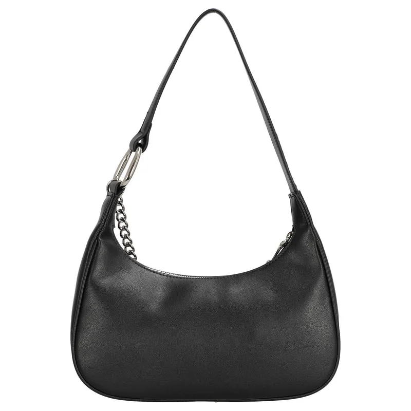 Seidenfelt Naantali - Schultertasche 24 cm (black)