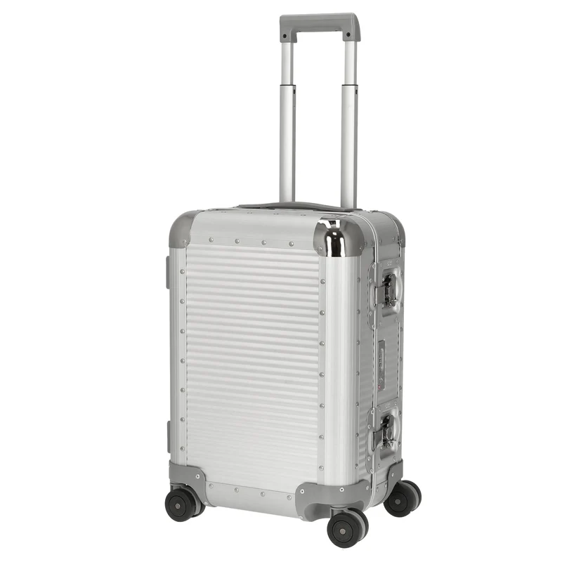 FPM Milano Bank S aluminum Spinner 53 - 4-Rollen-Kabinentrolley 53 cm (moonlight silver)