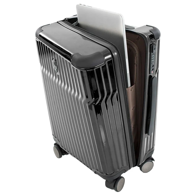Heys Tekno - 4-Rollen-Kabinentrolley S 15.6" 53 cm USB (black)