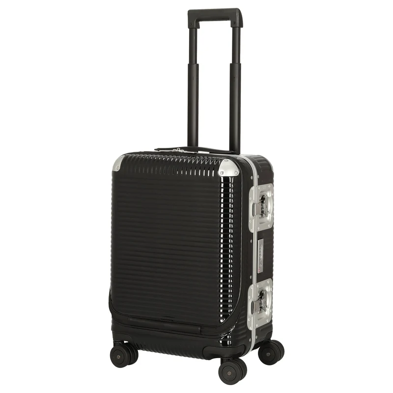 FPM Milano Bank Light Spinner 53 front pocket - 4-Rollen-Kabinentrolley 53 cm (licorice black)
