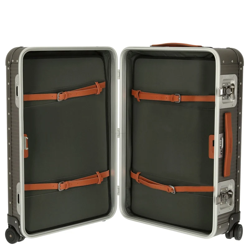 FPM Milano Bank aluminum Spinner 68 - 4-Rollen-Trolley 66 cm (steel grey)