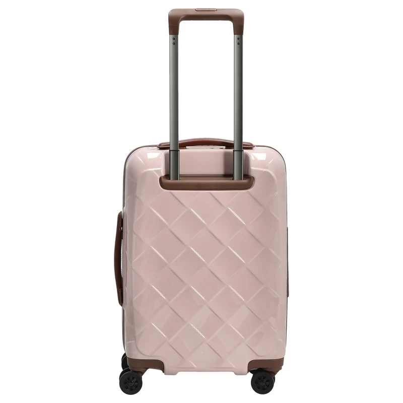 Stratic Leather and More - 4-Rollen-Kabinentrolley Vortasche 15" 55 cm S (rose)