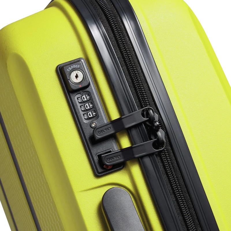 Delsey Paris Belmont Plus Slim Line - 4-Rollen-Kabinentrolley recycelt 55 cm (grün chartreuse)