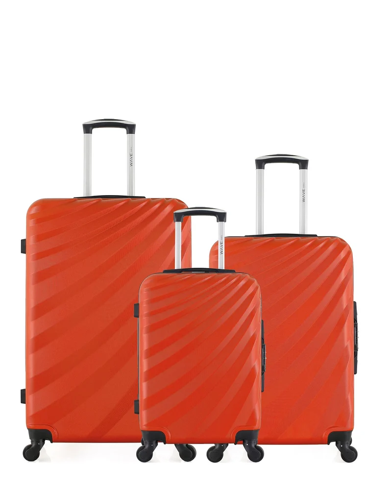 WAVE PARIS - 3er-Pack: Großer Koffer, mittelgroßer Koffer und Handgepäck DANUBE