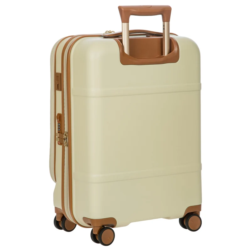 Brics Bellagio - 4-Rollen-Kabinentrolley mit Vortasche 55 cm erw. recycelt (cream)