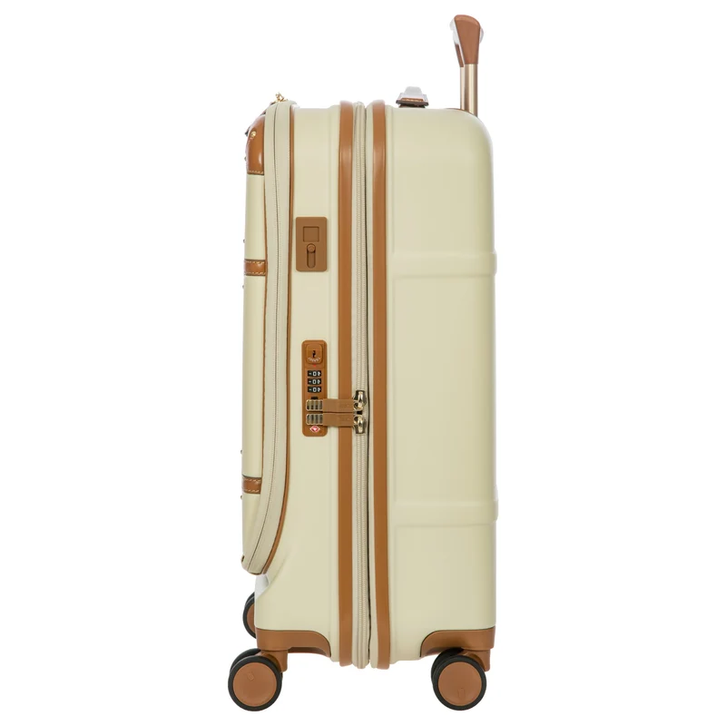 Brics Bellagio - 4-Rollen-Kabinentrolley mit Vortasche 55 cm erw. recycelt (cream)