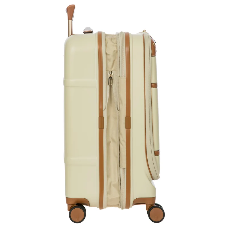 Brics Bellagio - 4-Rollen-Kabinentrolley mit Vortasche 55 cm erw. recycelt (cream)