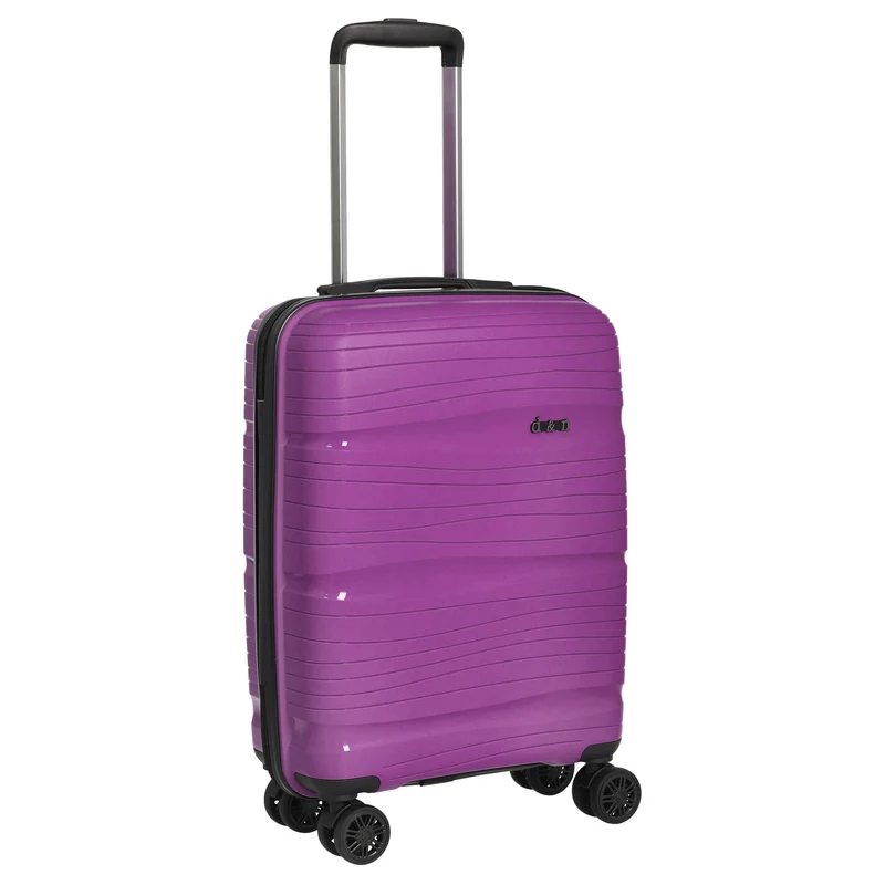 D&N Travel Line 4300 - 4-Rollen-Kabinentrolley S 55 cm (purple)