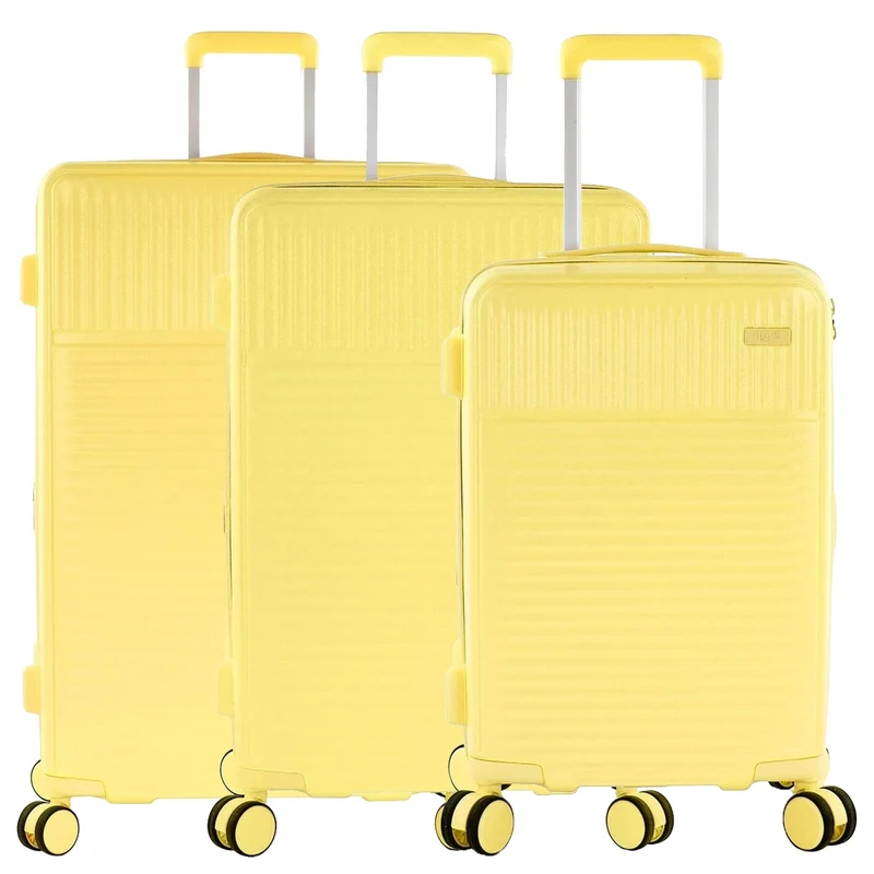 Heys Pastel - 4-Rollen-Trolley Set 3tlg. erw. (gelb)