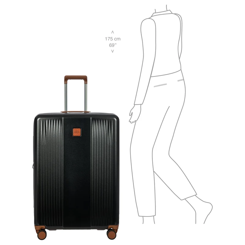 Brics Ferrara - 4-Rollen-Trolley L 77 cm erw. (black)