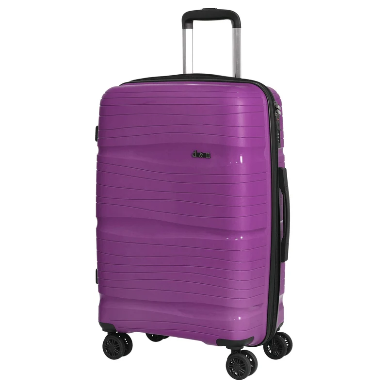D&N Travel Line 4300 - 4-Rollen-Trolley M 66 cm (purple)