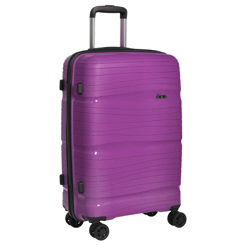 D&N Travel Line 4300 - 4-Rollen-Trolley M 66 cm (purple)