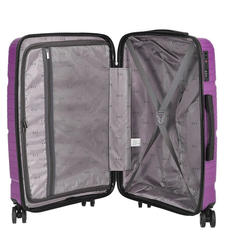 D&N Travel Line 4300 - 4-Rollen-Trolley M 66 cm (purple)