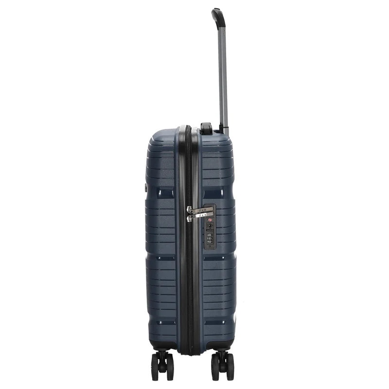 D&N Travel Line 4300 - 4-Rollen-Kabinentrolley S 55 cm (dunkelblau)