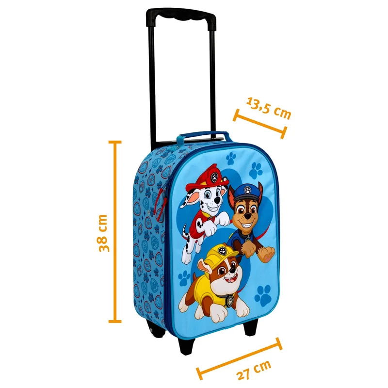 Undercover Paw Patrol - 2-Rollen-Kindertrolley 38 cm (Paw Patrol)