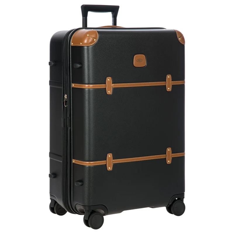 Brics Bellagio - 4-Rollen-Trolley 70.5 cm erw. recycelt (black/tan)