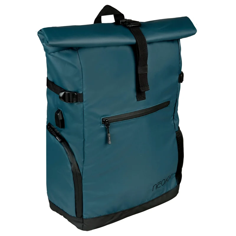 Neoxx VIBE Roll Top - Rucksack 15" 45 cm USB (nite)
