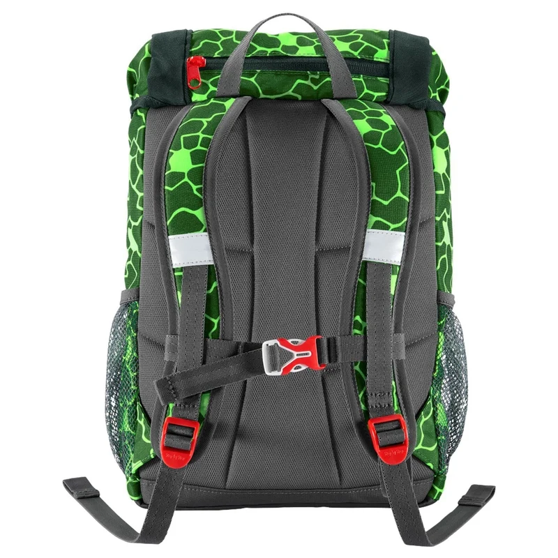 Step by Step Kid Shine Rucksack-Set 3 tlg. - inklusiv Sitzkissen 26 cm (Dino Night Tyro)