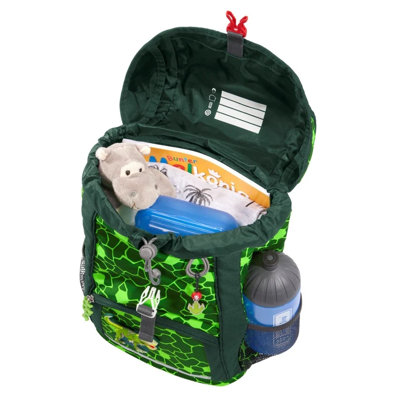 Step by Step Kid Shine Rucksack-Set 3 tlg. - inklusiv Sitzkissen 26 cm (Dino Night Tyro)