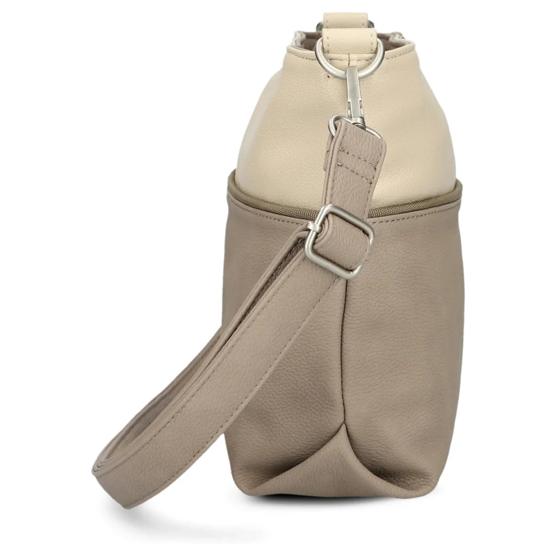 zwei Jana J8 - Schultertasche 27 cm (nubuk-cappuccino)
