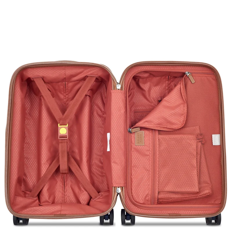 Delsey Paris Chatelet Air 2.0 - 4-Rollen-Kabinentrolley 55 cm erw. 14" USB (marineblau)