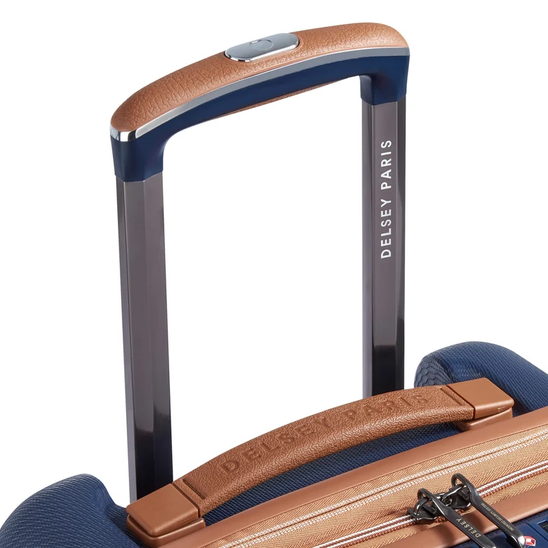 Delsey Paris Chatelet Air 2.0 - 4-Rollen-Kabinentrolley 55 cm erw. 14" USB (marineblau)