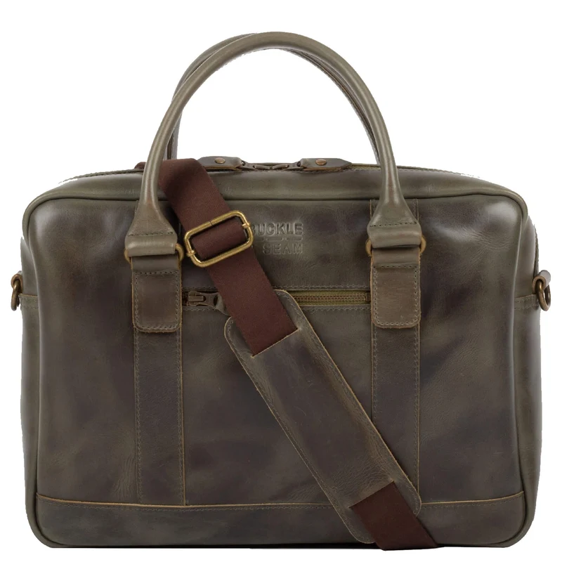 Buckle & Seam Everett - Aktentasche 16" 38 cm (olive)