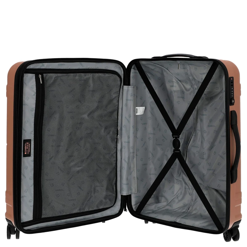 Gabol Bari - 4-Rollen-Trolley M 65 cm erw. (rosa)