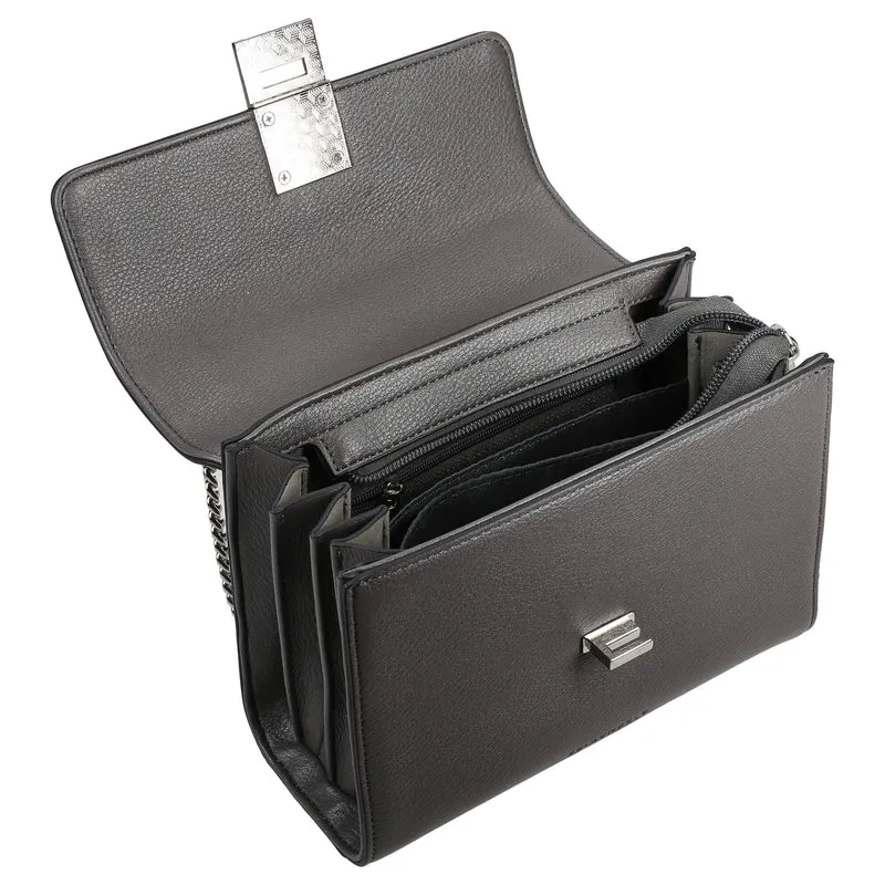 Seidenfelt Linsell Crossbody - Schultertasche 20 cm (anthracite)