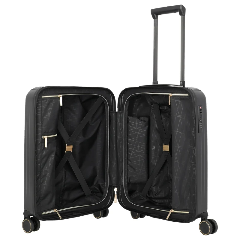 Travelite BARBARA Novelty - 4-Rollen-Kabinentrolley S 55 cm (schwarz)
