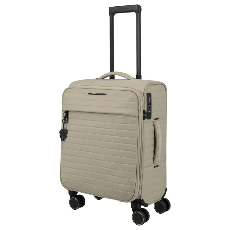 Travelite BARBARA Stepp - 4-Rollen-Trolley S 55 cm erw. (satin nude)