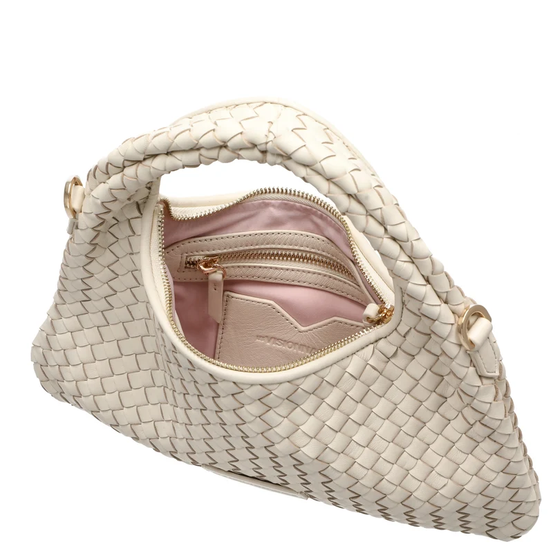 Les Visionnaires Sadie Weave Silky - Henkeltasche 37 cm (vanilla)