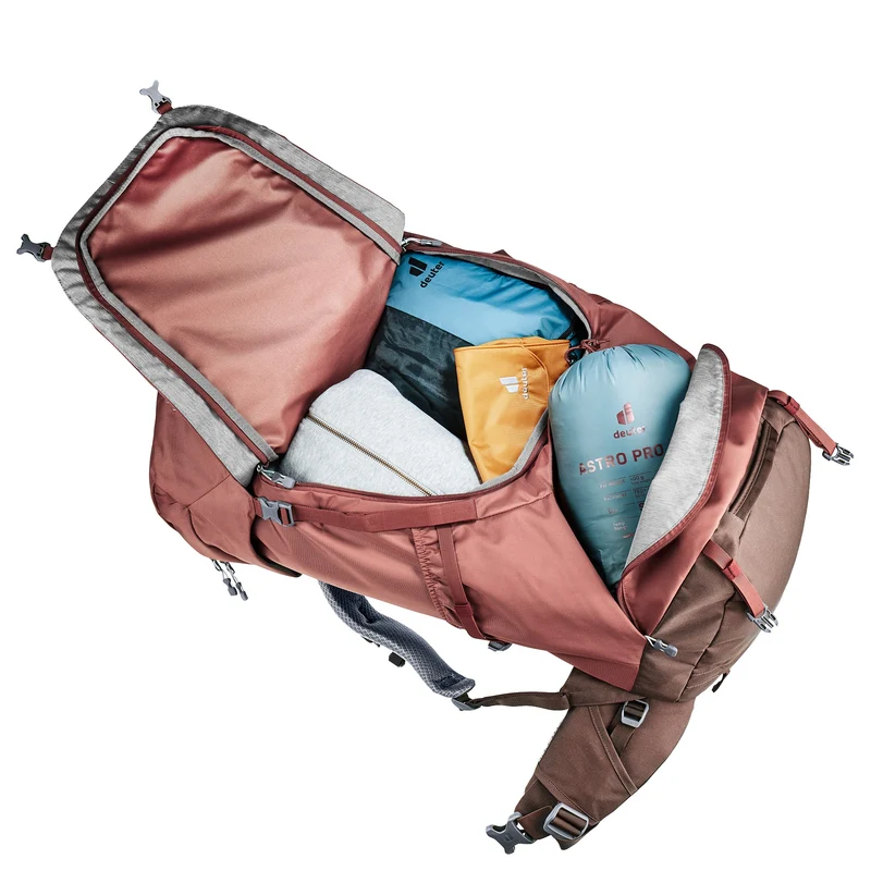 Deuter Voyager 60+10 SL - Women's Reiserucksack 13" 80 cm (caspia-raisin)