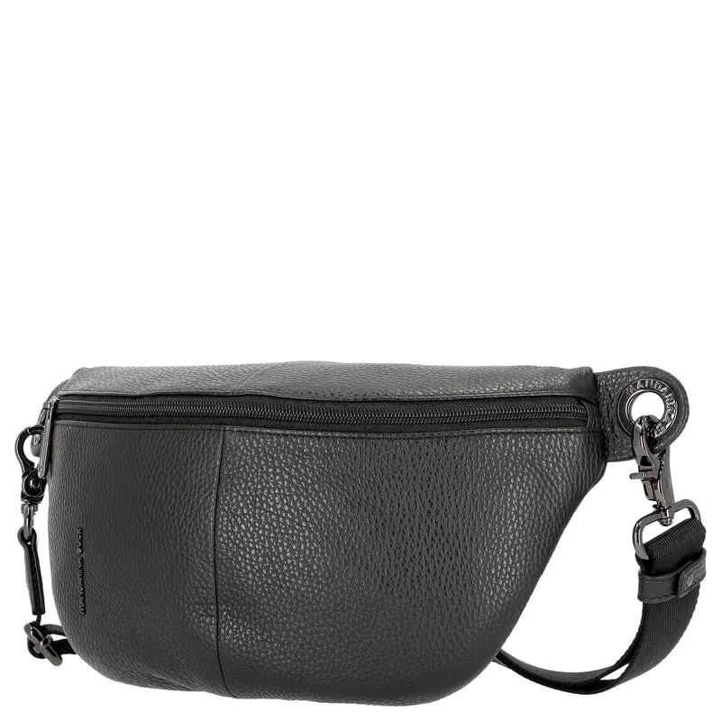 Mandarina Duck Mellow Leather Bum Bag - Gürteltasche 30 cm (nero)