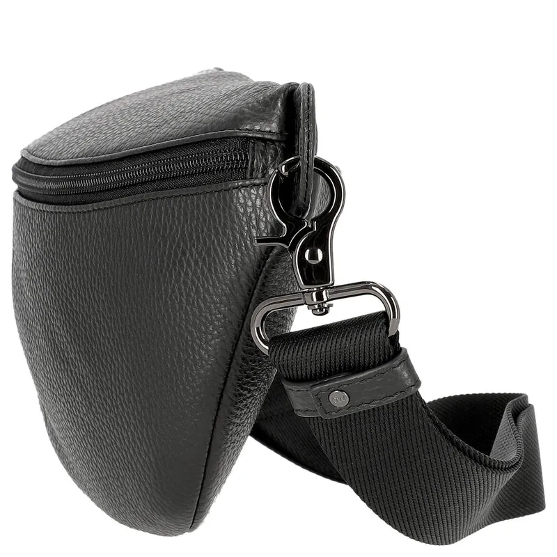 Mandarina Duck Mellow Leather Bum Bag - Gürteltasche 30 cm (nero)