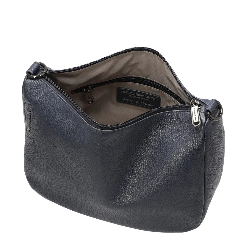 Mandarina Duck Mellow Leather Hobo - Umhängetasche 28.5 cm (dress blue)