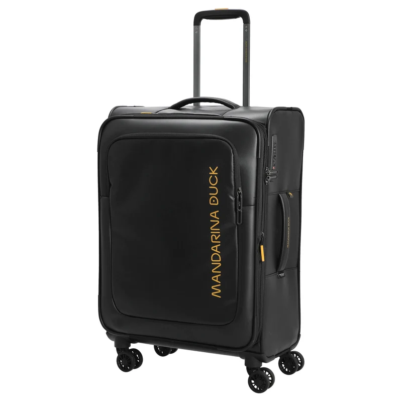 Mandarina Duck ECO - 4-Rollen-Trolley M 67 cm erw. (black)