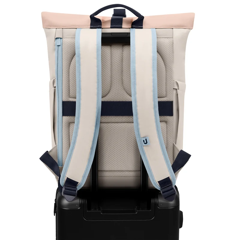 Johnny Urban Luca Small - Rolltop Backpack 36 cm (sand-rose)