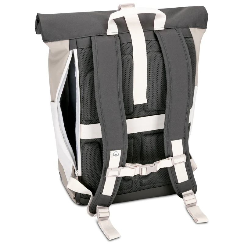 Johnny Urban Allen Medium - Rolltop Backpack 40 cm (sand grey)