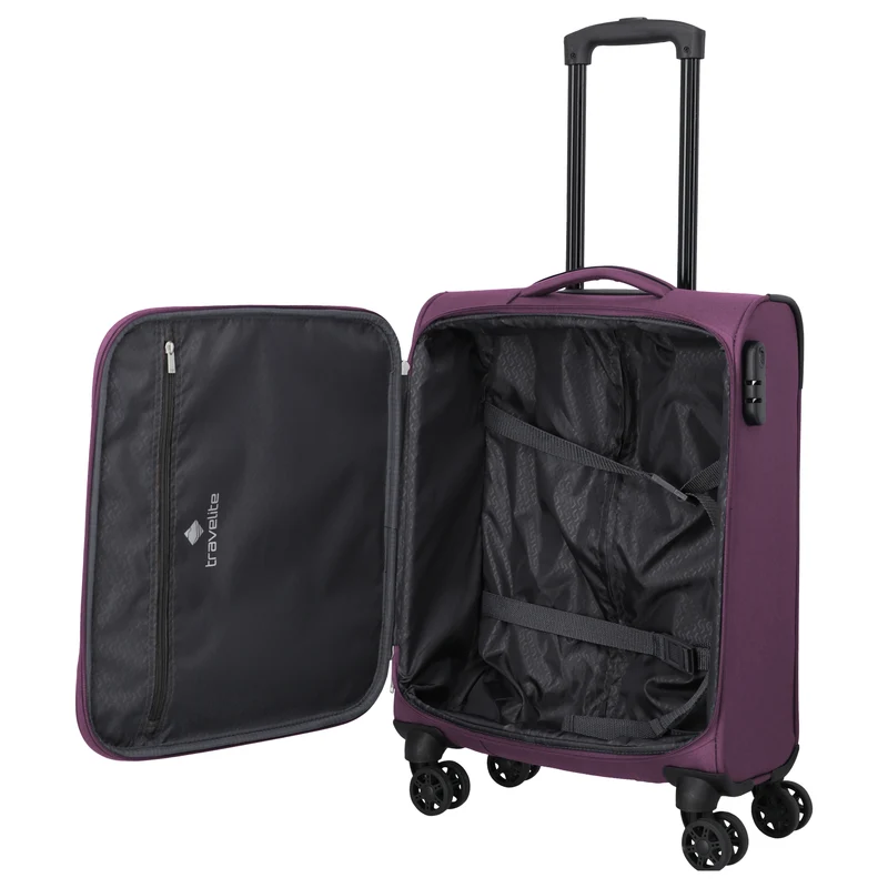 Travelite Priego - 4-Rollen-Kabinentrolley 55 cm (berry)
