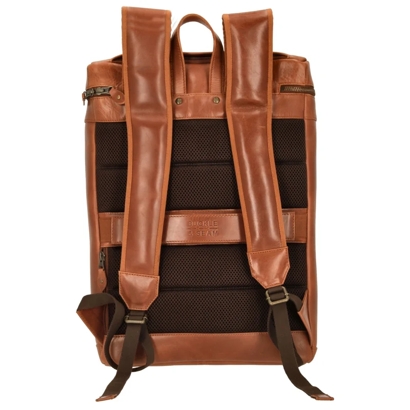 Buckle & Seam Siwa - Rucksack 16" 44 cm (cognac)