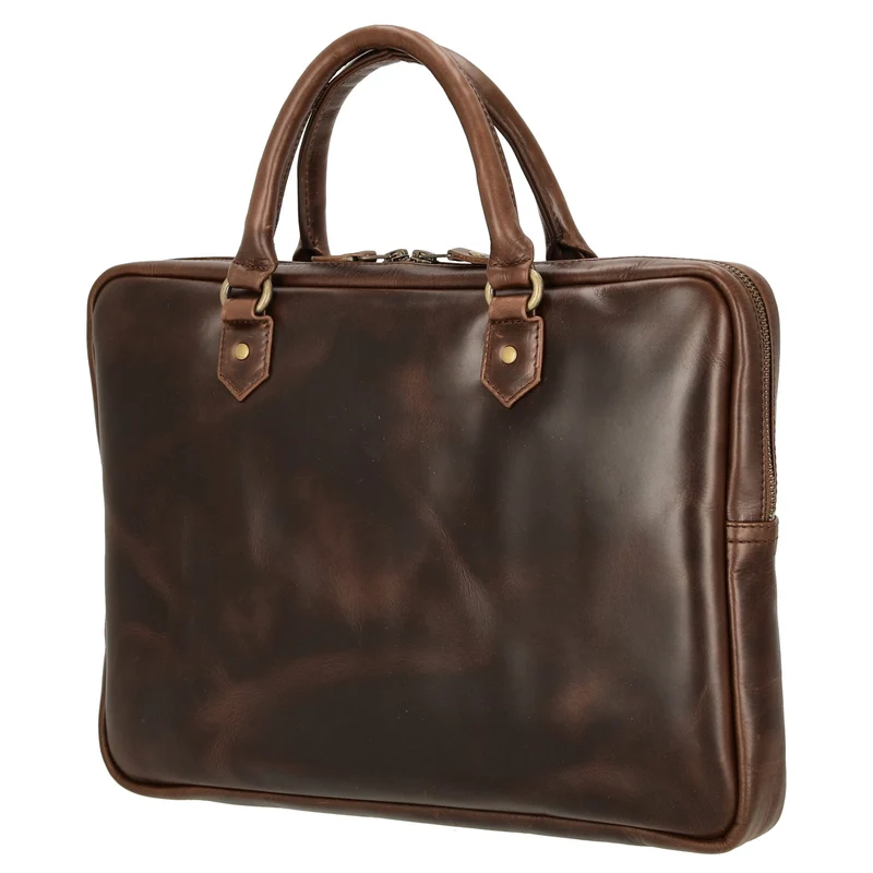 Buckle & Seam Cali Laptoptasche 15" 36 cm (brown/dots)