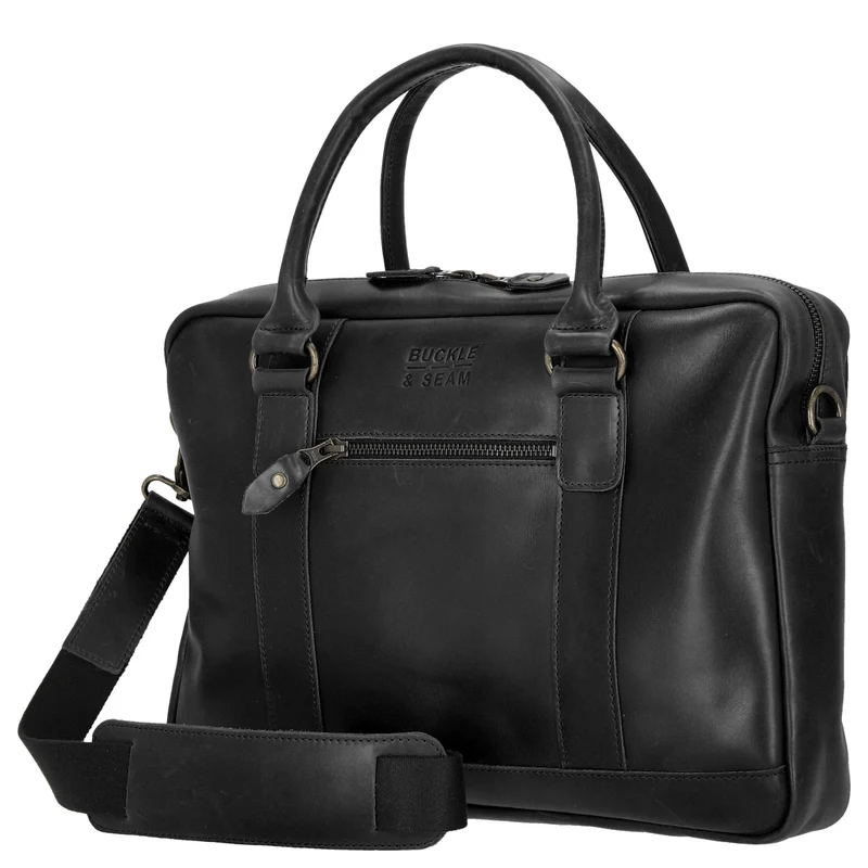 Buckle & Seam Everett - Aktentasche 16" 38 cm (black)